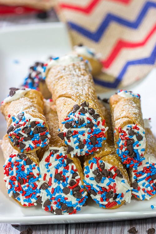 Red White And Blue Cannoli