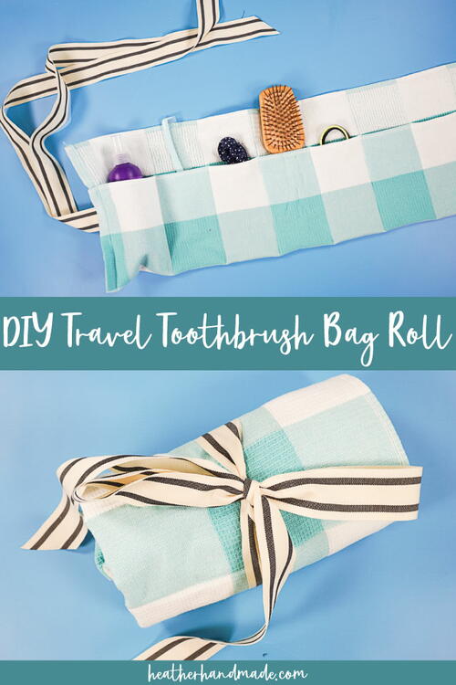 Diy Travel Toothbrush Roll Bag