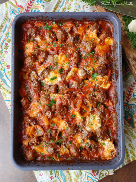 Super Simple Italian Sausage Pasta Bake