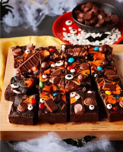 Trick Or Treat Candy Overload Halloween Brownies