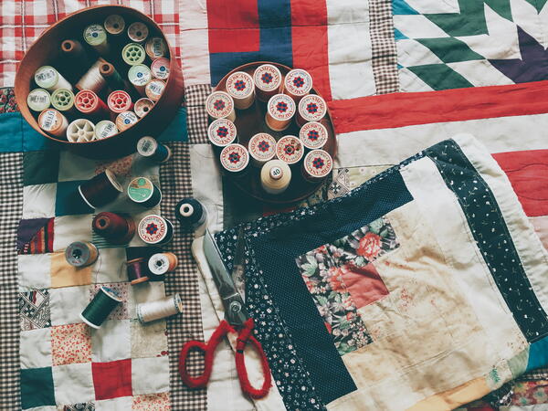 There are different types of quilting