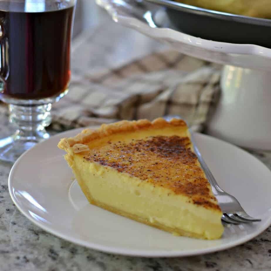 Old Fashioned Silky Custard Pie