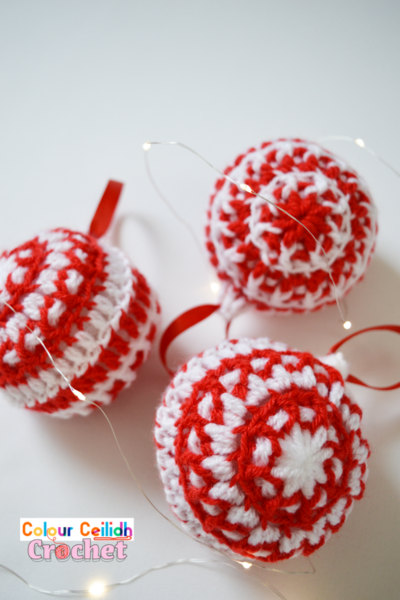 Crochet Christmas Nordic Bauble