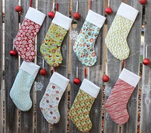 Easy FQ Project - Christmas Stocking Tutorial and Pattern - Sew Scrumptious  Fabrics