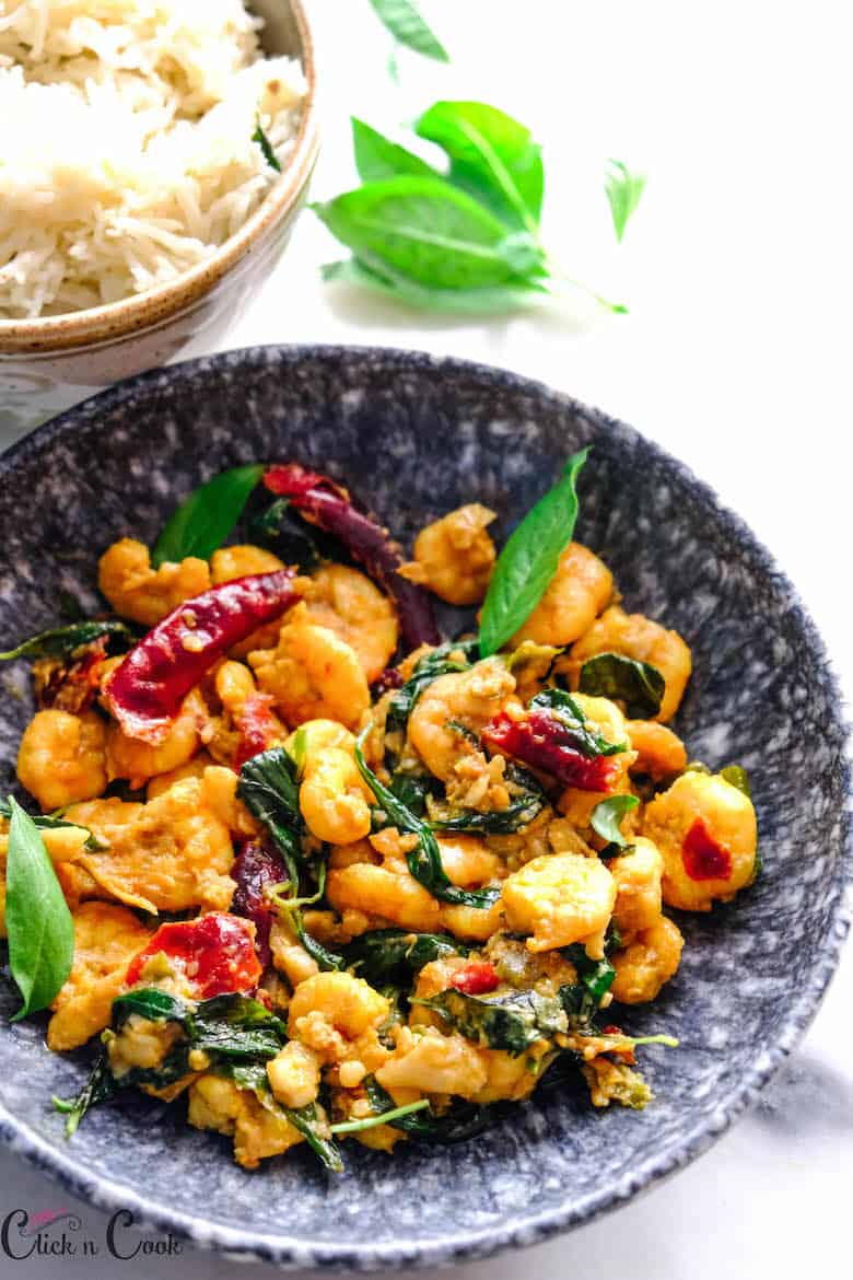 Thai Basil Shrimp Stir Fry | FaveHealthyRecipes.com