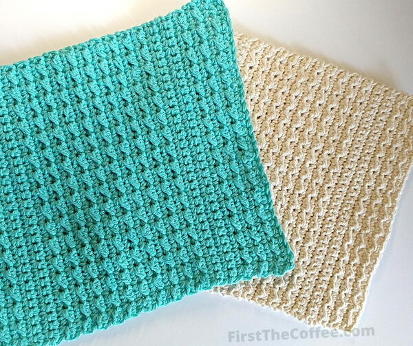 Cobblestone Stitch Crochet Dishcloth