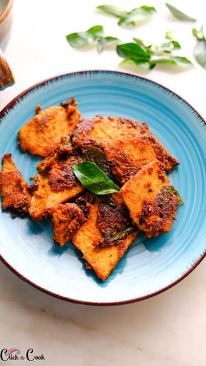 Chettinad Karunai Kizhangu Varuval (yam Fry)