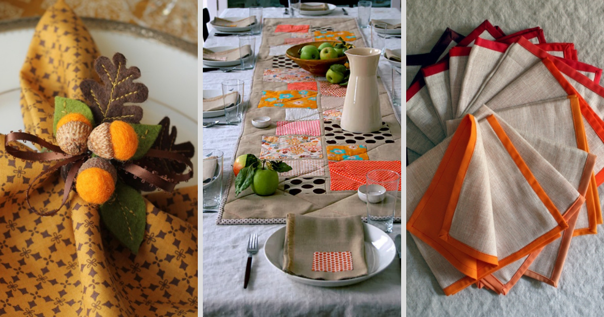 20 DIY Thanksgiving Table Decorations | AllFreeSewing.com