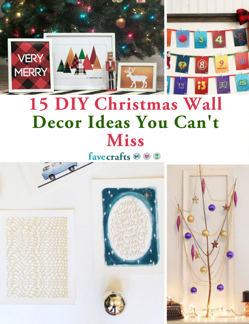 15 DIY Christmas Wall Decor Ideas You Can't Miss | FaveCrafts.com