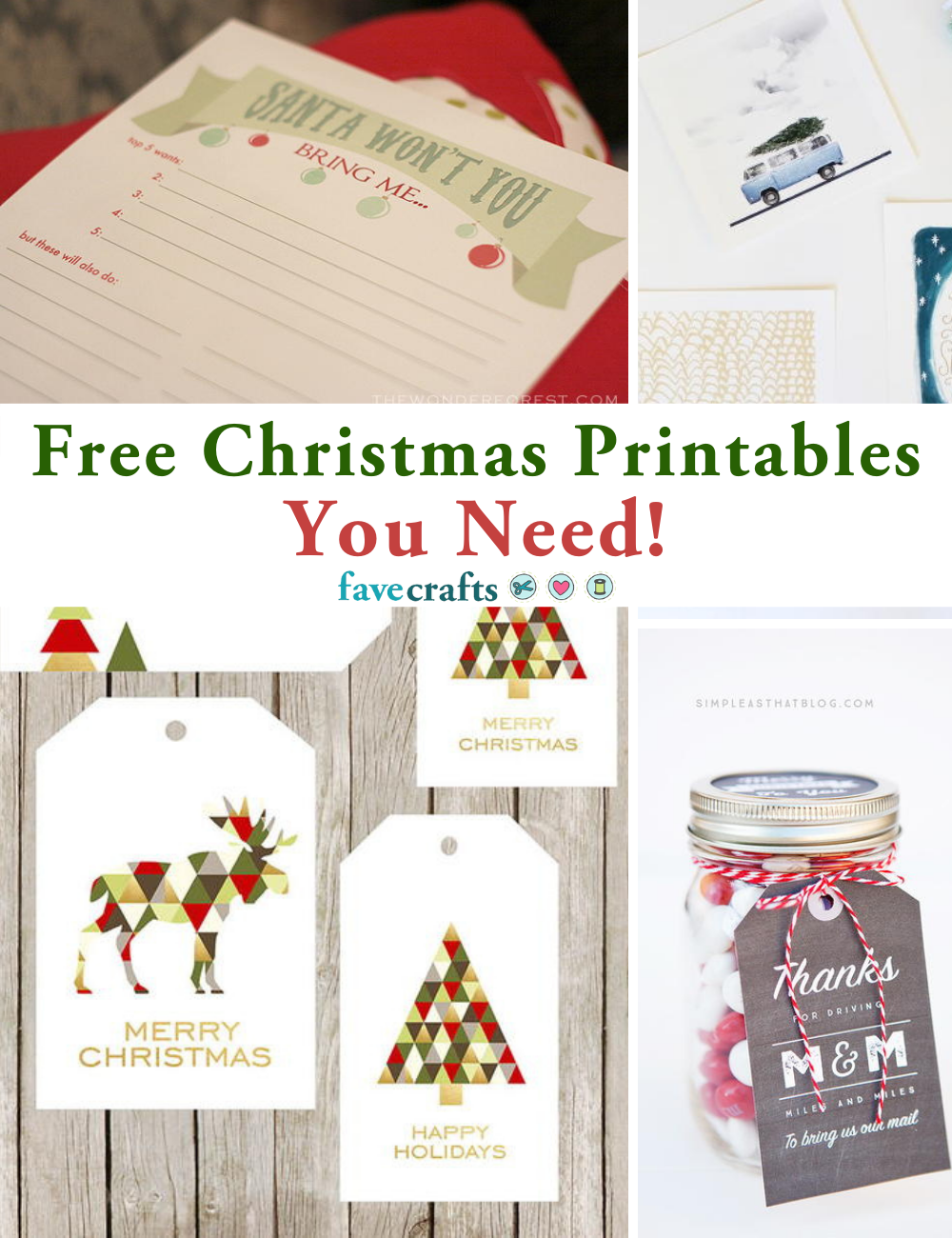 11 Free Christmas Printables You Need | FaveCrafts.com 11 Free Christmas Printables You Need | FaveCrafts.com