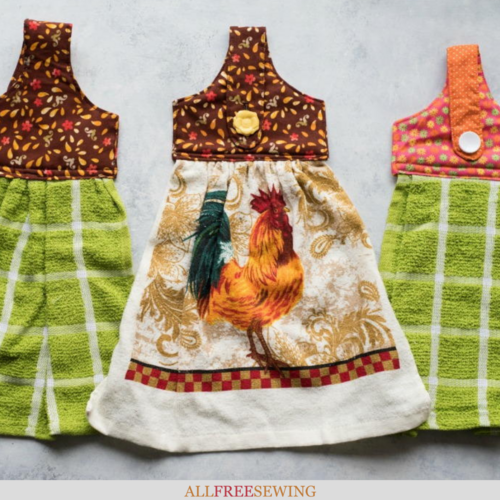 Hanging Kitchen Towel Pattern Video AllFreeSewing Com