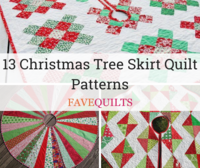 13 Christmas Tree Skirt Quilt Patterns