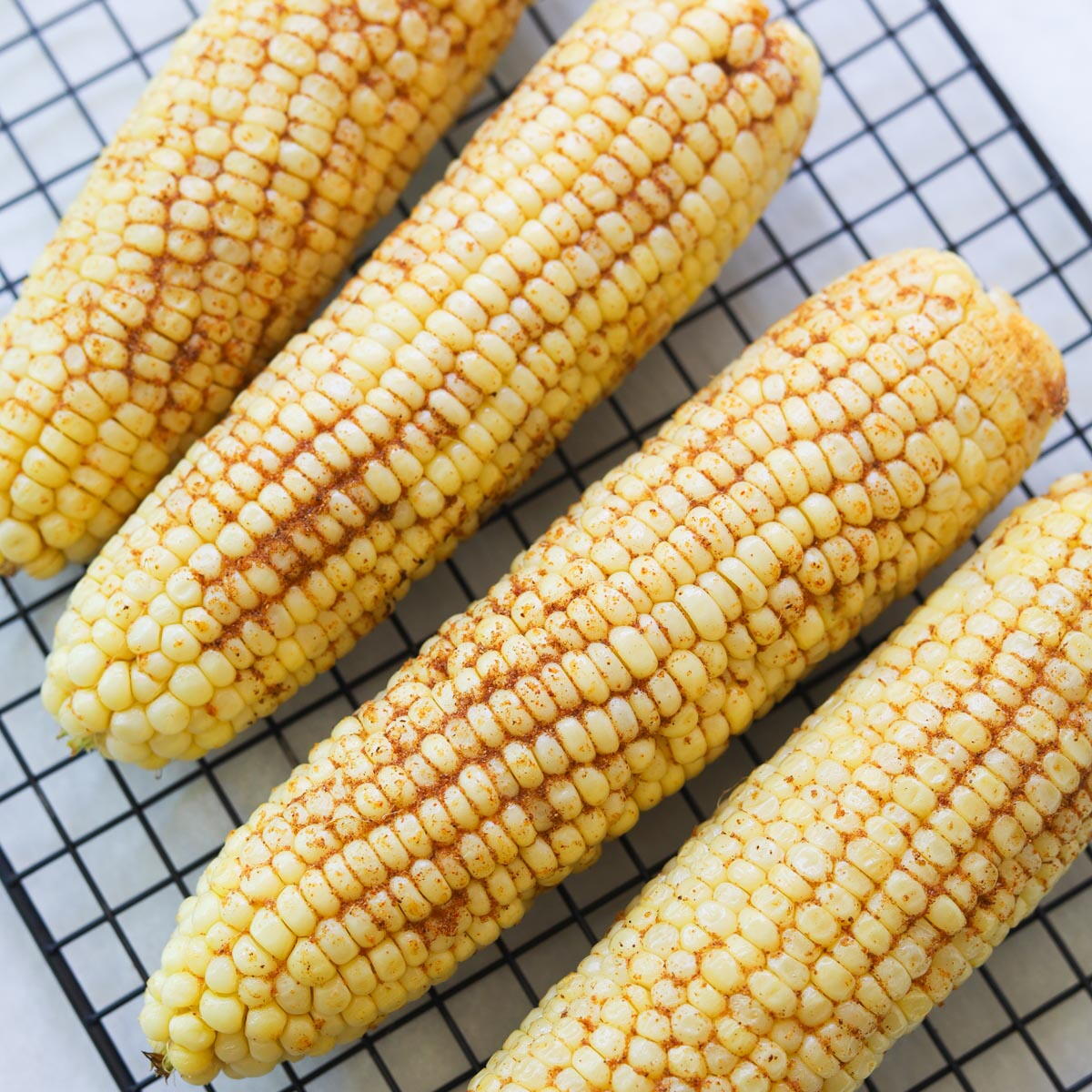 Oven Roasted Seasoned Corn On The Cob