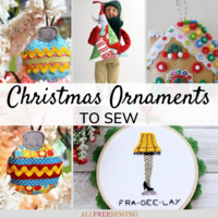 20+ Christmas Ornaments to Sew for a Holly Jolly Holiday