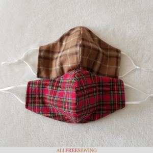 Flannel Fabric Face Mask Tutorial