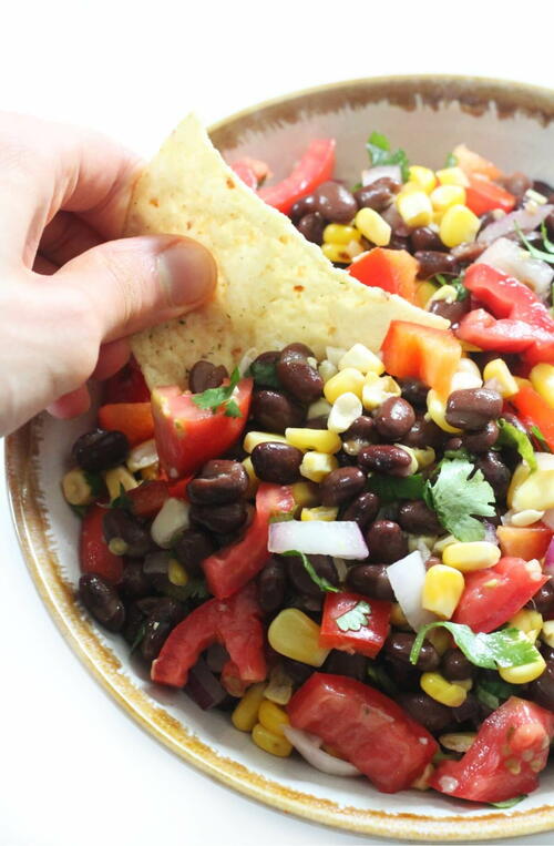 Black Bean And Corn Salsa (with Grilled Corn)