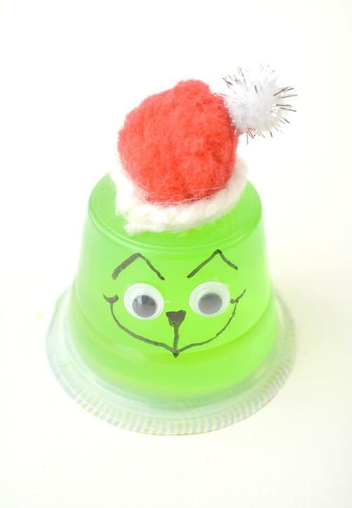 Grinch Christmas Jello Snack Cup