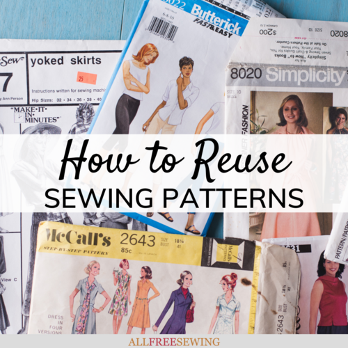 How to Reuse Sewing Patterns