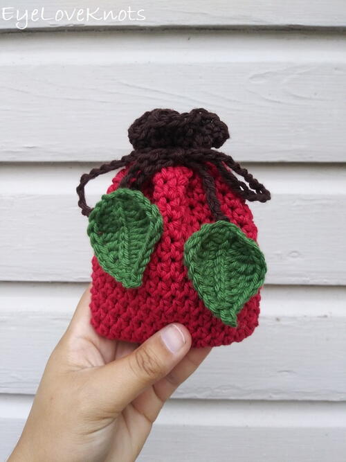 Apple Soap Cozy (or Small Gift Bag)