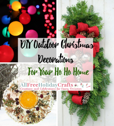 29 DIY Outdoor Christmas Decorations for your Ho Ho Home