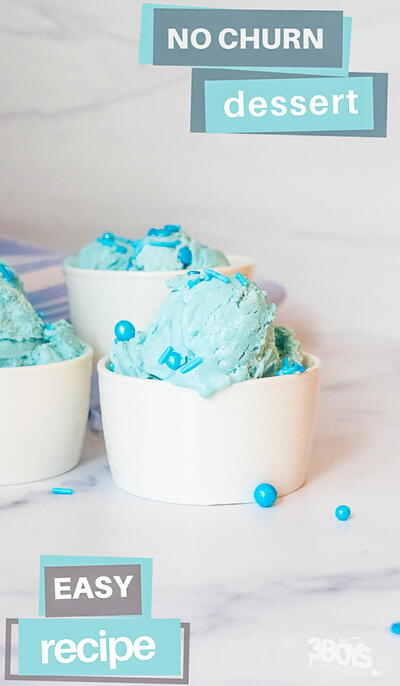 No-churn Blue Ice Cream Recipe