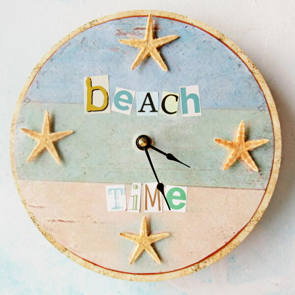 Repurposed Beach Clock