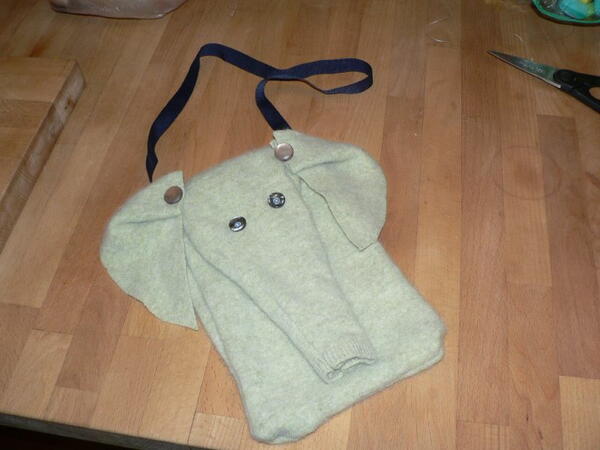 Recycled Elephant Purse