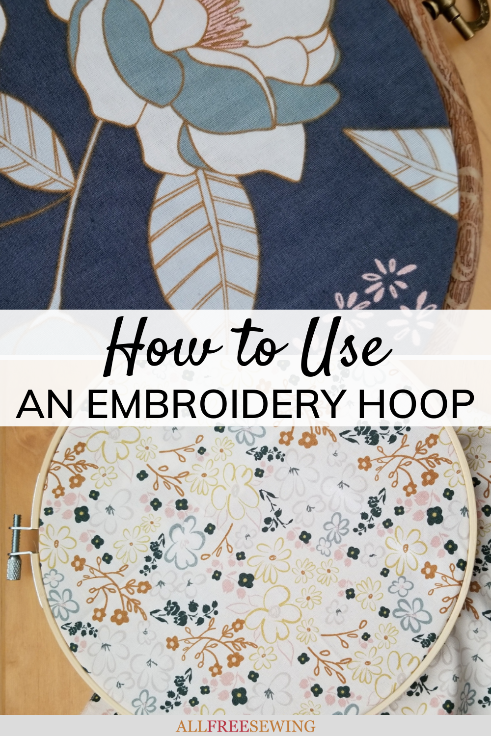 How to use an embroidery hoop