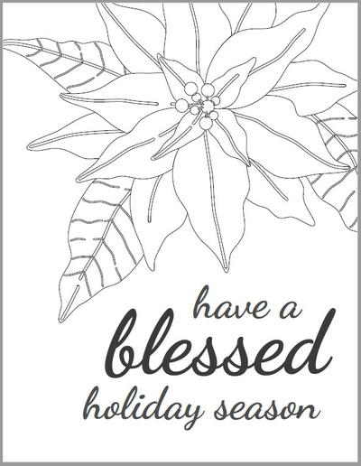 Farmhouse "Have a Blessed Holiday Season" Printable Wall Art