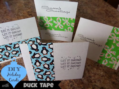 Creating Diy Holiday Cards With Duck Tape