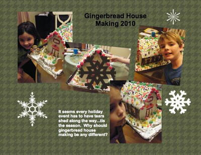 Craftastic - Gingerbread House Digital Scrapbook Page
