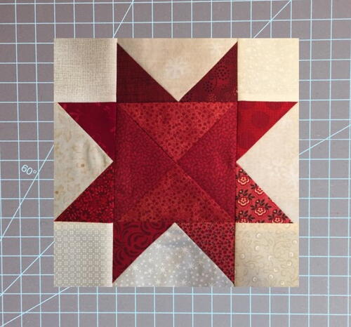 Quarter Square Triangle Sawtooth Block