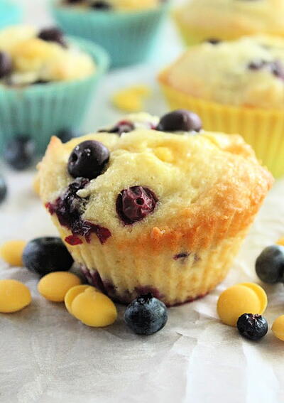 Blueberry And Lemon Chip Muffins 