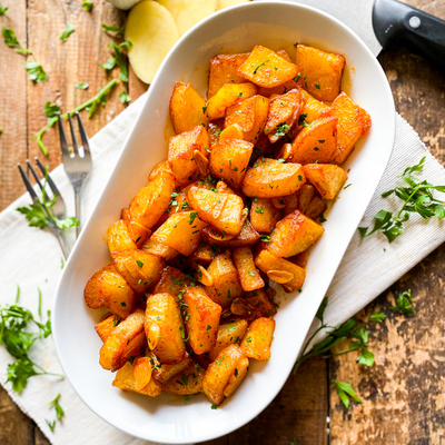 Spicy Garlic Spanish Potatoes | Patatas Al Pil Pil Recipe
