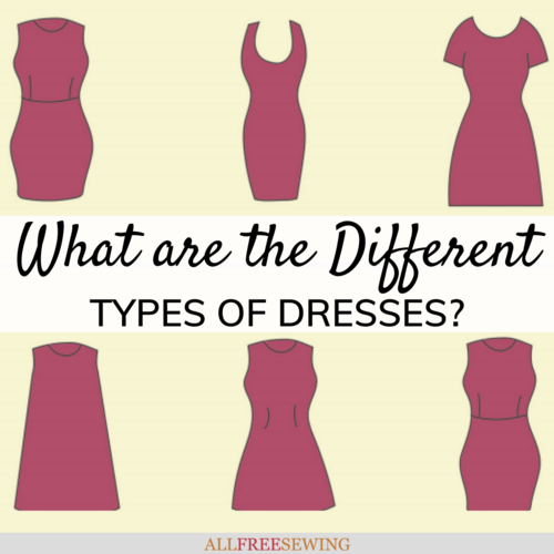 Types of dresses Royalty Free Vector Image - VectorStock