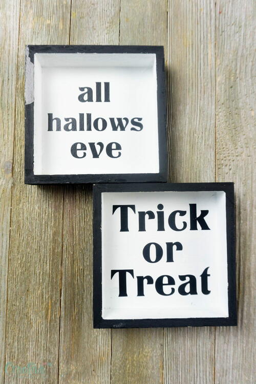 Halloween Wood Signs