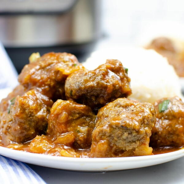 Instant Pot Hawaiian Meatballs