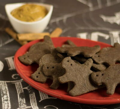 Creepy Bats And Cats Vegan Chocolate Graham Crackers
