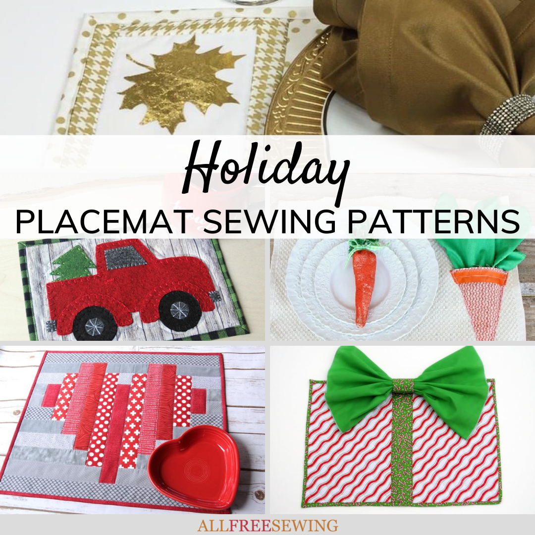 15 Holiday Placemat Patterns to Sew (Free!) | AllFreeSewing.com 15-holiday-placemat-patterns-to-sew-free-allfreesewing-com
