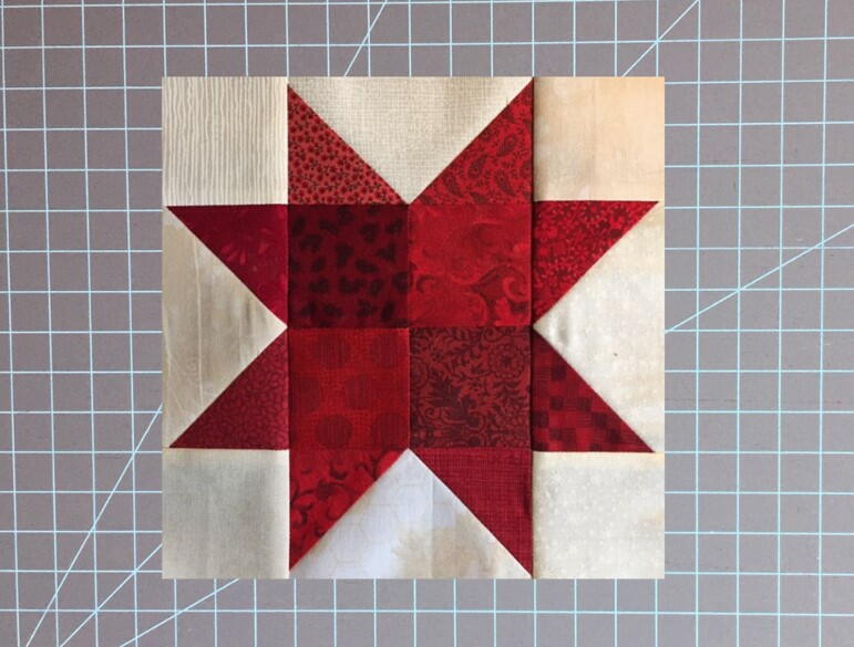 Easy Four Patch Star | FaveQuilts.com