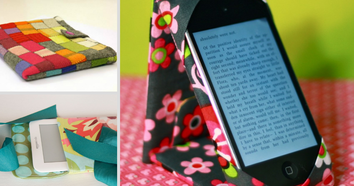 30+ Free Sewing Patterns for Kindle Covers + Gadget Holders