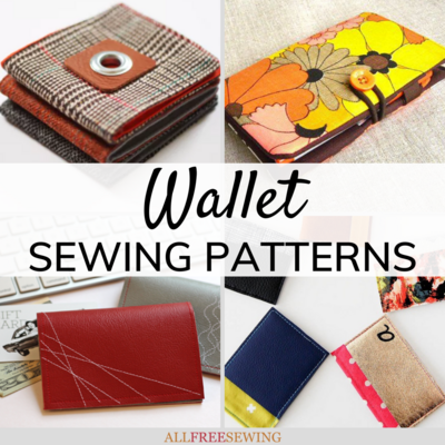 16 Free Wallet Sewing Patterns + Tutorials | AllFreeSewing.com