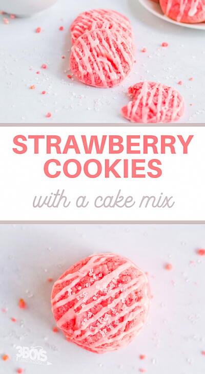 Super Yummy Strawberry Cake Mix Cookies Recipe