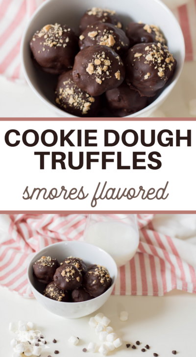 Simple Smores Cookie Dough Truffles