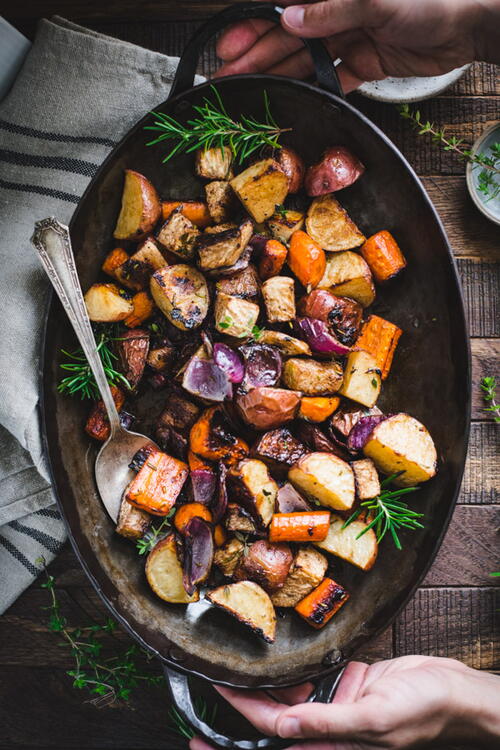 Roasted Root Vegetables With Balsamic | FaveHealthyRecipes.com