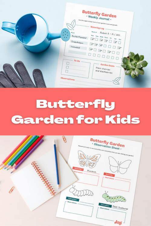 Butterfly Garden For Kids - Free Printable Activities