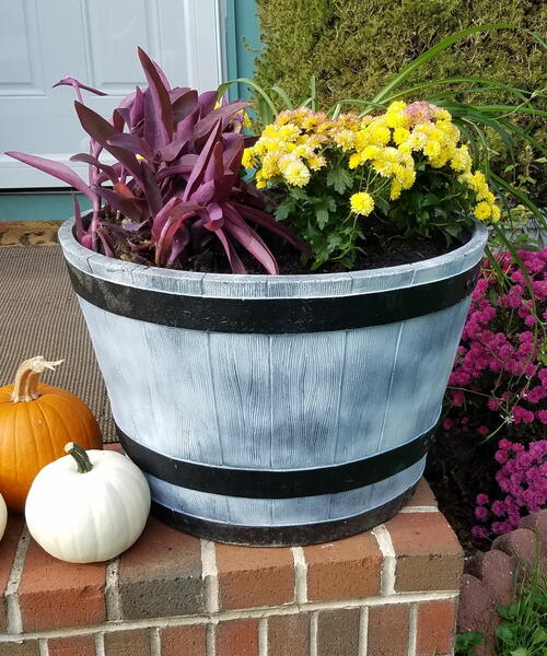 Jumbo Planter Makeover Secret