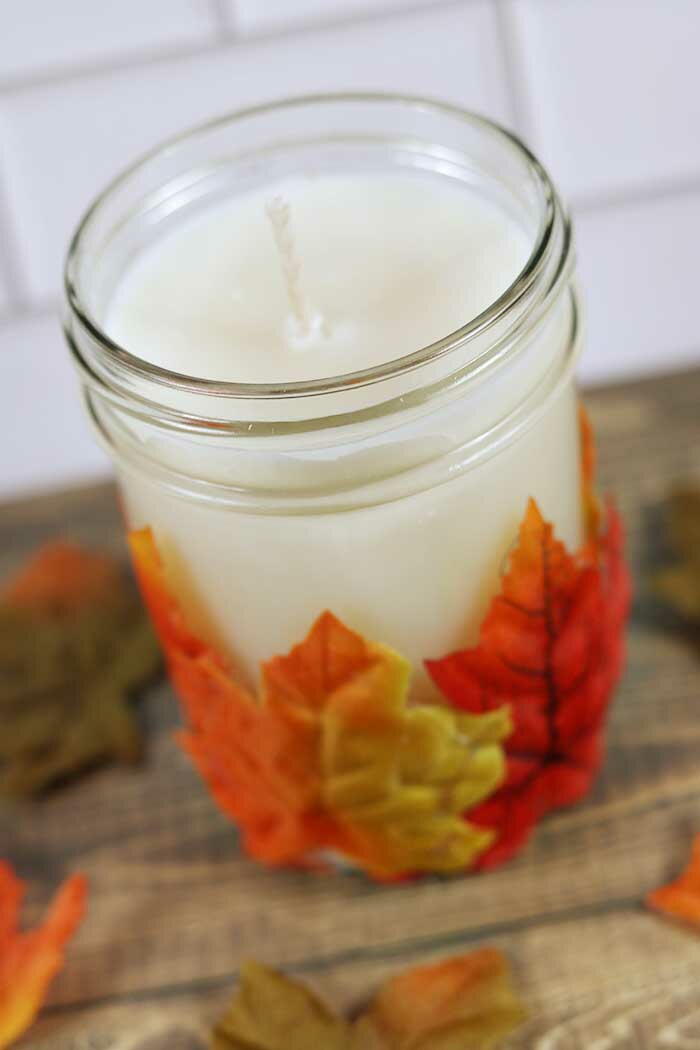 Fall Candle Patterns How To Make A Fall Candle | AllFreeHolidayCrafts.com