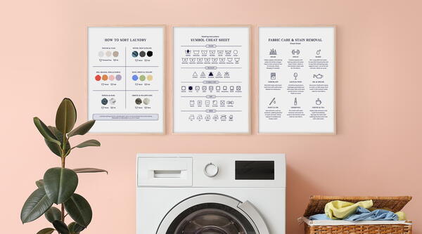 Free Printable Laundry Room Cheat Sheets