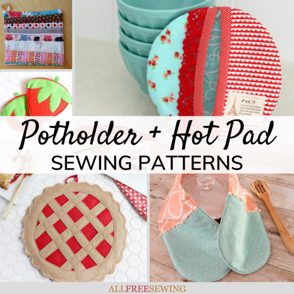 How to Make Potholders: 25+ Hot Pad Patterns | AllFreeSewing.com how-to-make-potholders-25-hot-pad-patterns-allfreesewing-com